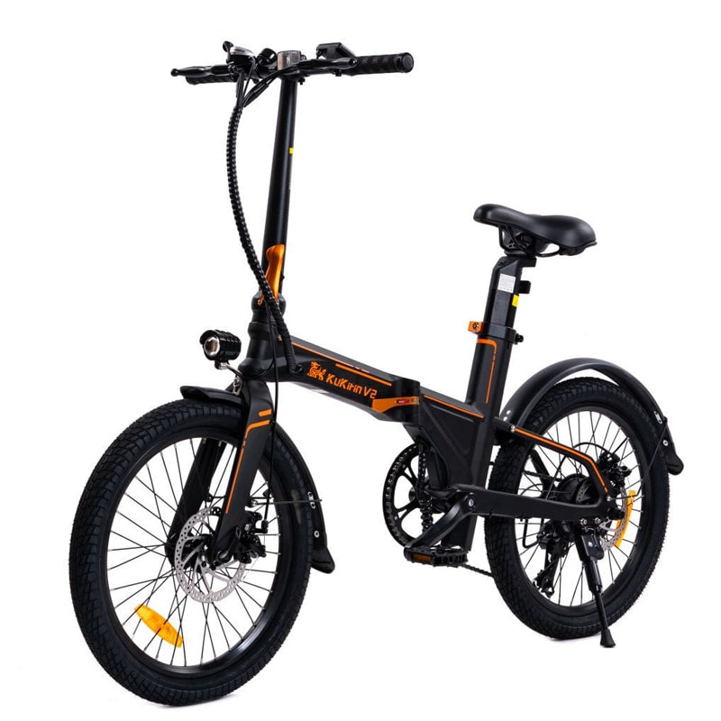 vélo électrique kukirin V2 : 250W | 270WH | 45 km | Freins à disque | Noir
