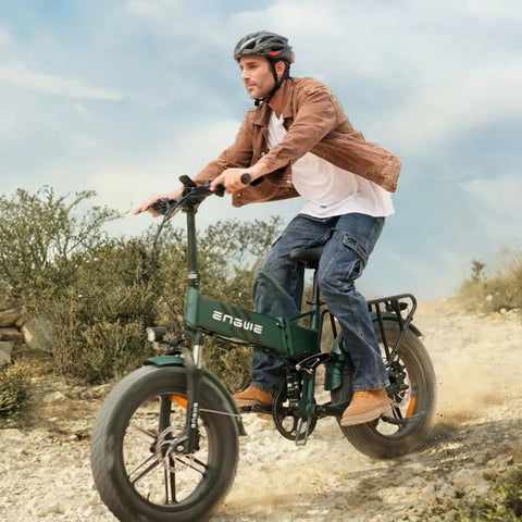 ENGWE ENGINE PRO 2.0 E-Bike - Full Suspension 750W Motor 48V16AH Battery Shimano 8-Speed - Green