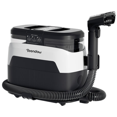 Teendow C6 MAX Fabric Cleaner - Motor 1650W 12000Pa Suction 1250ml Tank 5.5kg 82dB Noise Multi-Use - Black