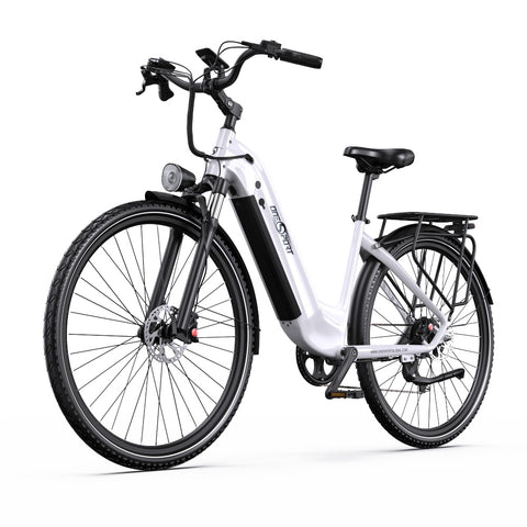 Electric Bike ONESPORT OT05 PRO - Motor 250W Battery 36V22.5AH 28 Inch Disc Brakes - White