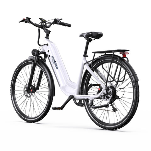 Electric Bike ONESPORT OT05 PRO - Motor 250W Battery 36V22.5AH 28 Inch Disc Brakes - White