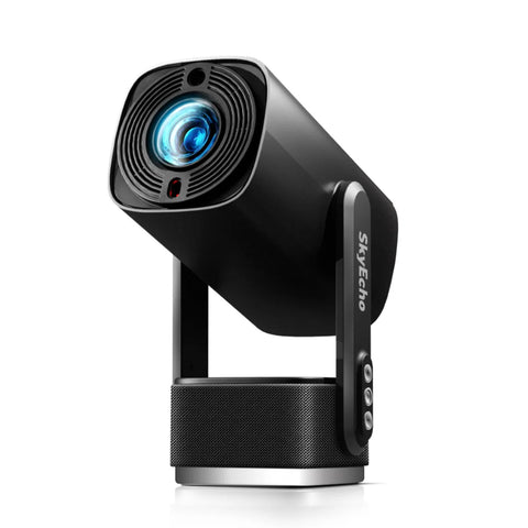 SkyEcho FreeONE-Pro Projector - 350 ANSI Support 1080P Android OS lightweight 0.8kg Portable Home Theater - Black
