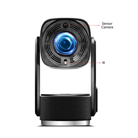 SkyEcho FreeONE-Pro Projector - 350 ANSI Support 1080P Android OS lightweight 0.8kg Portable Home Theater - Black