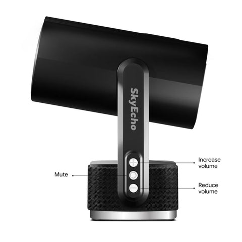 SkyEcho FreeONE-Pro Projector - 350 ANSI Support 1080P Android OS lightweight 0.8kg Portable Home Theater - Black