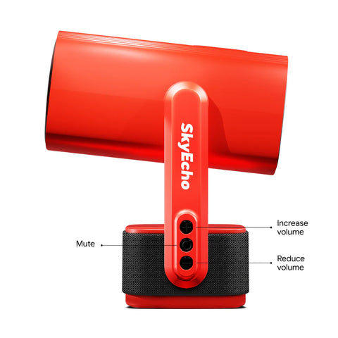 SkyEcho FreeONE Projector - 350 ANSI Support 1080P Android OS lightweight 0.8kg Portable Home Theater - Red