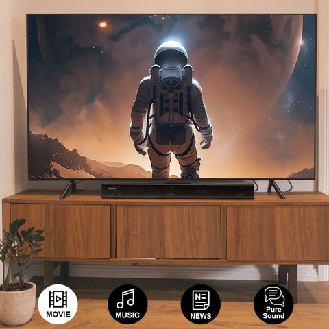 Hiwill A51 PRO 5.1 Soundbar - 5.1 Dolby Atmos 420W Power 6.5" Wireless Subwoofer Surround Speakers - Black