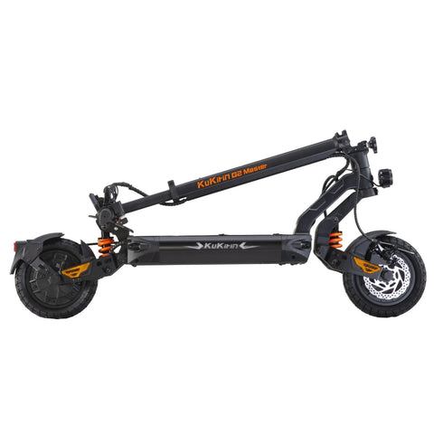 Electric Scooter KuKirin G2 Master 2025 - Dual Motor 1000W*2 Battery  52V20.8Ah 10 Inch Tires Dual Motor Hydraulic Suspension - Black