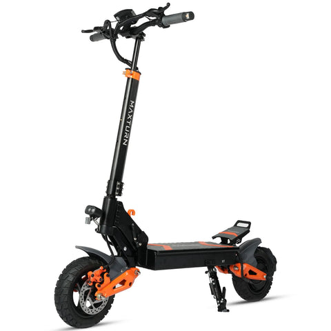 MAXTURN X1 Electric Scooter - 1000W 48V15.6Ah 10in Tubeless Tires Motorized E Scooter Aluminum Frame - Black