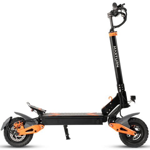 MAXTURN X1 Electric Scooter - 1000W 48V15.6Ah 10in Tubeless Tires Motorized E Scooter Aluminum Frame - Black