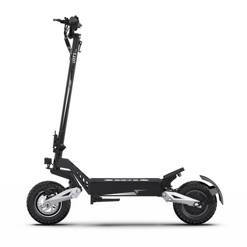 OOTD T10 18AH Electric Scooter - 500W 48V18Ah 11in Foldable Motorized E Scooter with Disc Cable Brake - Black Grey
