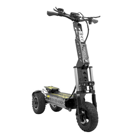 OOTD T30 Electric Scooter - Dual 1600W 60V31.2Ah 13in Motorized E Scooter Hydraulic Brakes Iron Frame - Black