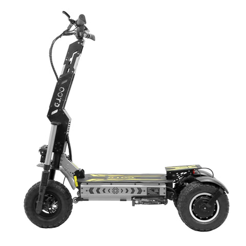 OOTD T30 Electric Scooter - Dual 1600W 60V31.2Ah 13in Motorized E Scooter Hydraulic Brakes Iron Frame - Black