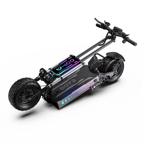 Electric Scooter OOTD T90- Motor 500W Battery 60V31.2AH 13" Tires Disc Brake - Black Grey