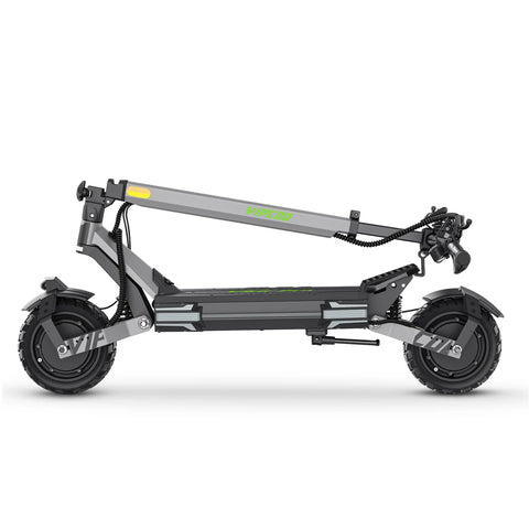VIPCOO VC-VS6 PRO Electric Scooter - 2400W Motor 52V20.8Ah Battery 10" Tires Mechanical Disc Brakes Foldable - GRY