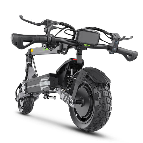 VIPCOO VC-VS6 PRO Electric Scooter - 2400W Motor 52V20.8Ah Battery 10" Tires Mechanical Disc Brakes Foldable - GRY