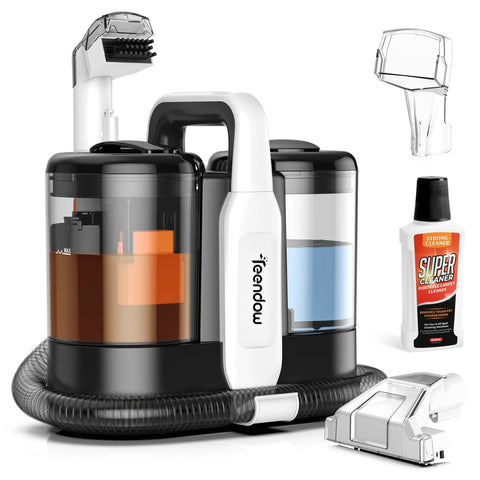 Teendow C5 Handheld Vacuum - Motor 450W 11000Pa 1500ML Tank Quiet & Portable 80dB Noise - Black