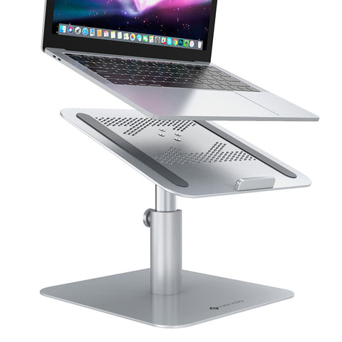 Novoo 360° Rotating Height Laptop Stand Silver