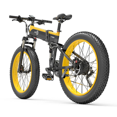 BEZIOR X500 Electric bicycle Black and Yellow