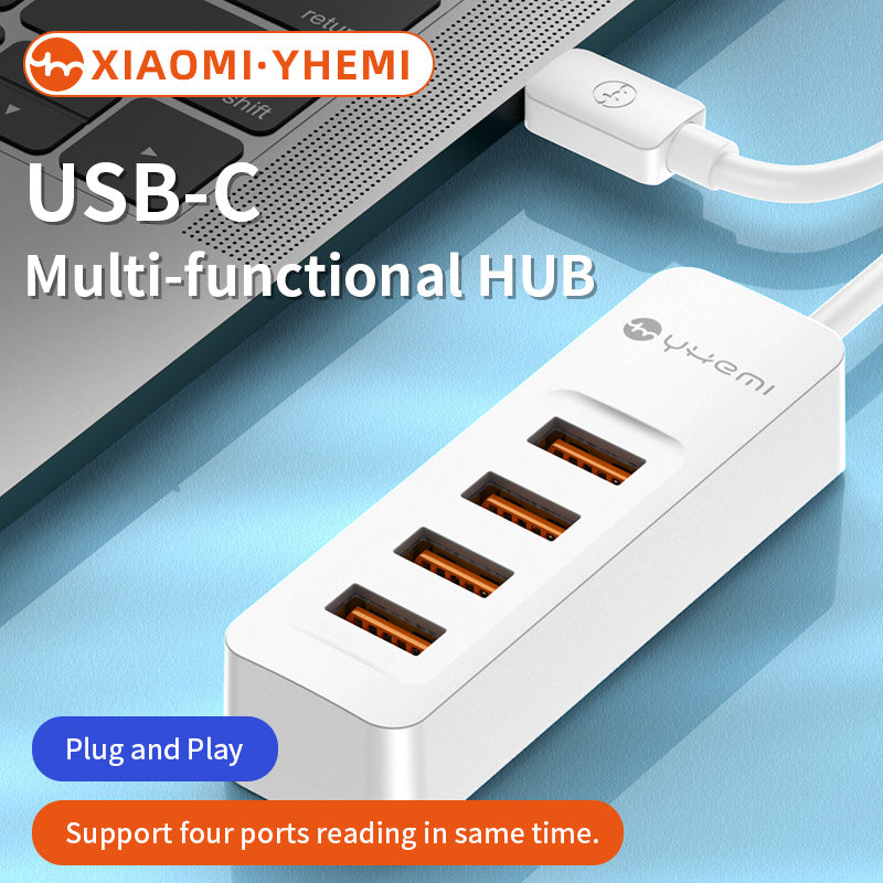 YHEMI MC803 USB-C Multi-functional hub Four-por 4IN1 HUB MacBook Huawei Mate Book