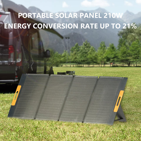 NEWSMY 210W Solar Panel High Conversion Portable Foldable Charging Panel