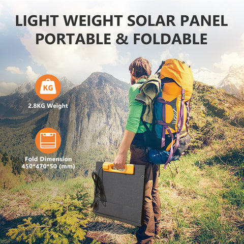 NEWSMY 120W Portable Solar Charging Panel