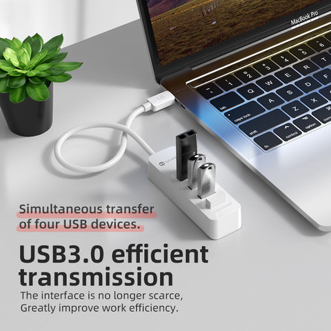 YHEMI MC803 USB-C Multi-functional hub Four-por 4IN1 HUB MacBook Huawei Mate Book