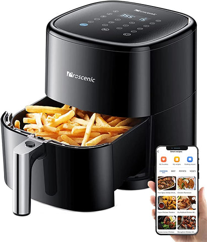 Proscenic T22 Air Fryer, 5.3 QT, 13-in-1 Oilless Small Oven with 100+ Online Recipes, Compatible with APP & Alexa, Shake Reminder & Preheat, Dishwasher-Safe