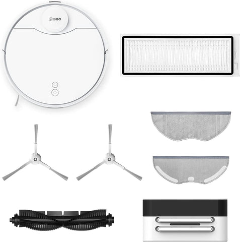 360 S9 Robot Vacuum and Mop, Ultrasonic & LiDAR Dual-Eye, Laser Mapping, 2650 Pa.