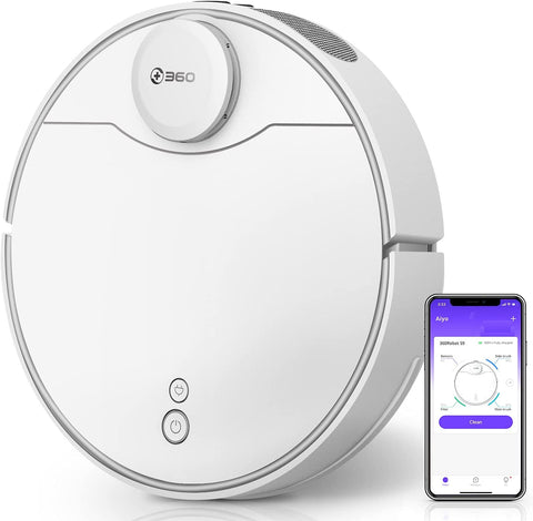 360 S9 Robot Vacuum and Mop, Ultrasonic & LiDAR Dual-Eye, Laser Mapping, 2650 Pa.