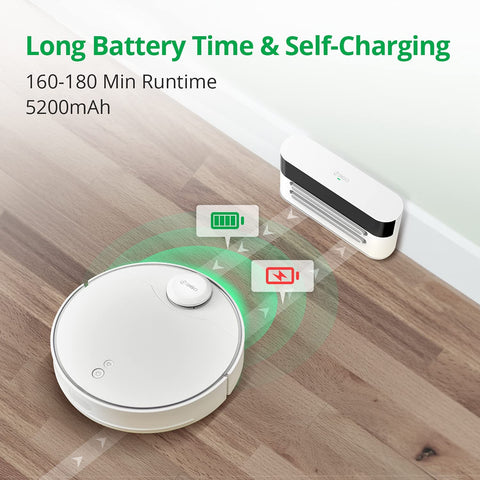 360 S9 Robot Vacuum and Mop, Ultrasonic & LiDAR Dual-Eye, Laser Mapping, 2650 Pa.