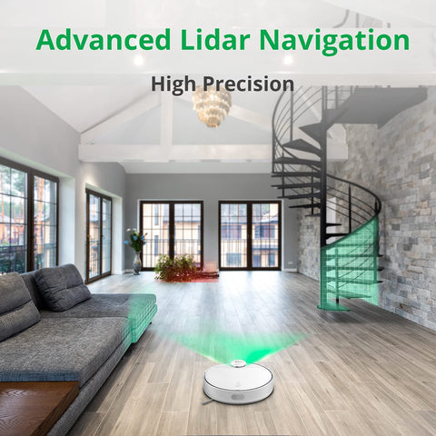 360 S9 Robot Vacuum and Mop, Ultrasonic & LiDAR Dual-Eye, Laser Mapping, 2650 Pa.