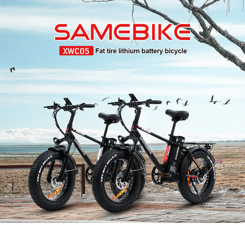 SAMEBIKE XWC05 750W FAT TIRE ELECTRIC SNOWBIKE
