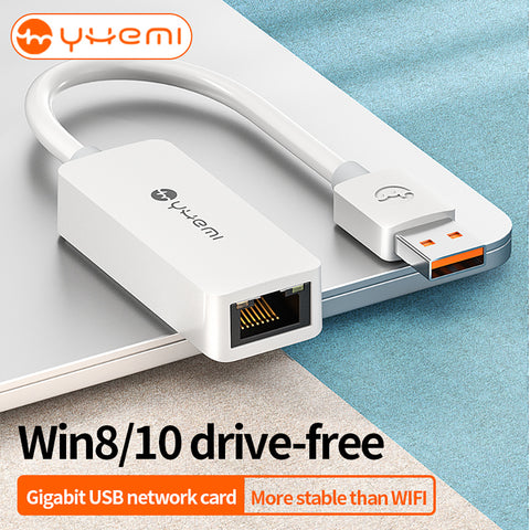 YHEMI MU702 RJ45 To USB3.0 Converter USB-Gigabit Ethernet Extended Gigabit network port