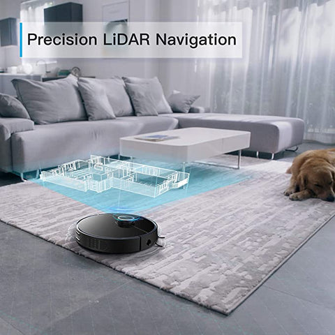 + 360 S7 Pro Robot Vacuum and Mop, LiDAR Mapping, 2650 Pa, No-Go Zones, Selective Room Cleaning