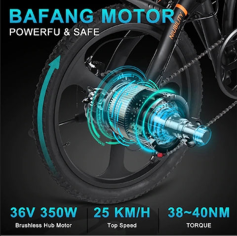 Electric Bicycle Niubility B20 White