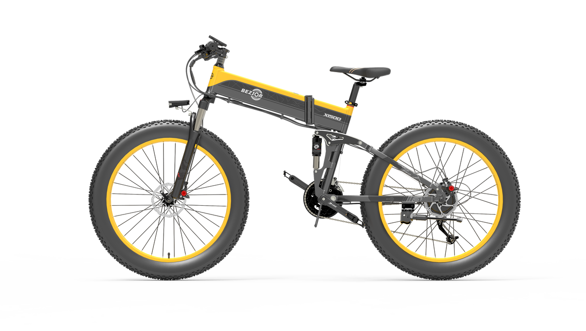 BEZIOR X1500 Electric bicycle Black and Yellow