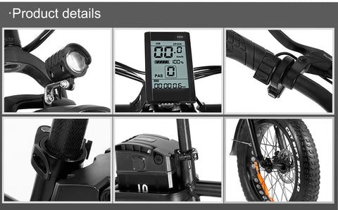 SAMEBIKE XWC05 750W FAT TIRE ELECTRIC SNOWBIKE