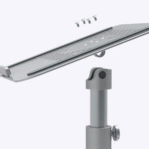 Novoo 360° Rotating Height Laptop Stand Silver